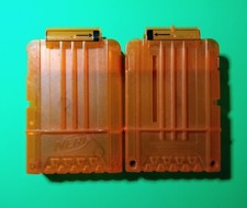 Nerf Dart Gun 6 Round Ammo Magazine Clip N Strike Elite Lot Of 2