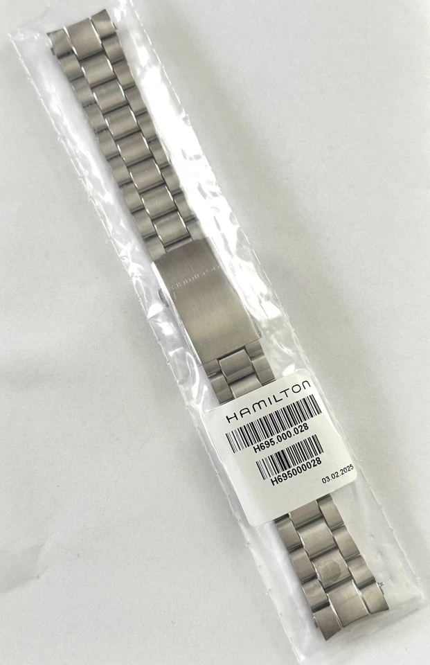 Pulsera correa de reloj Hamilton Murph original 38 mm se adapta a la parte posterior de la caja # H704050 solamente Foto 3 de 3