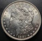 1881 O New Orleans Mint Morgan Silver Dollar $1 BETTER DATE 90% Coin BU/UNC