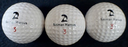 (3) Palline da Golf Vintage Neiman Marcus Logo Pubblicitario n.3 NOS - Foto 3 di 3