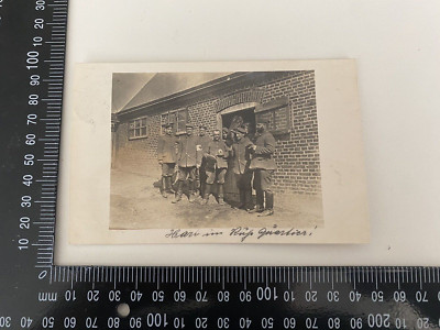 Photo WW1 - Red Cross Soldiers at Rest Quarter Field Post X76
