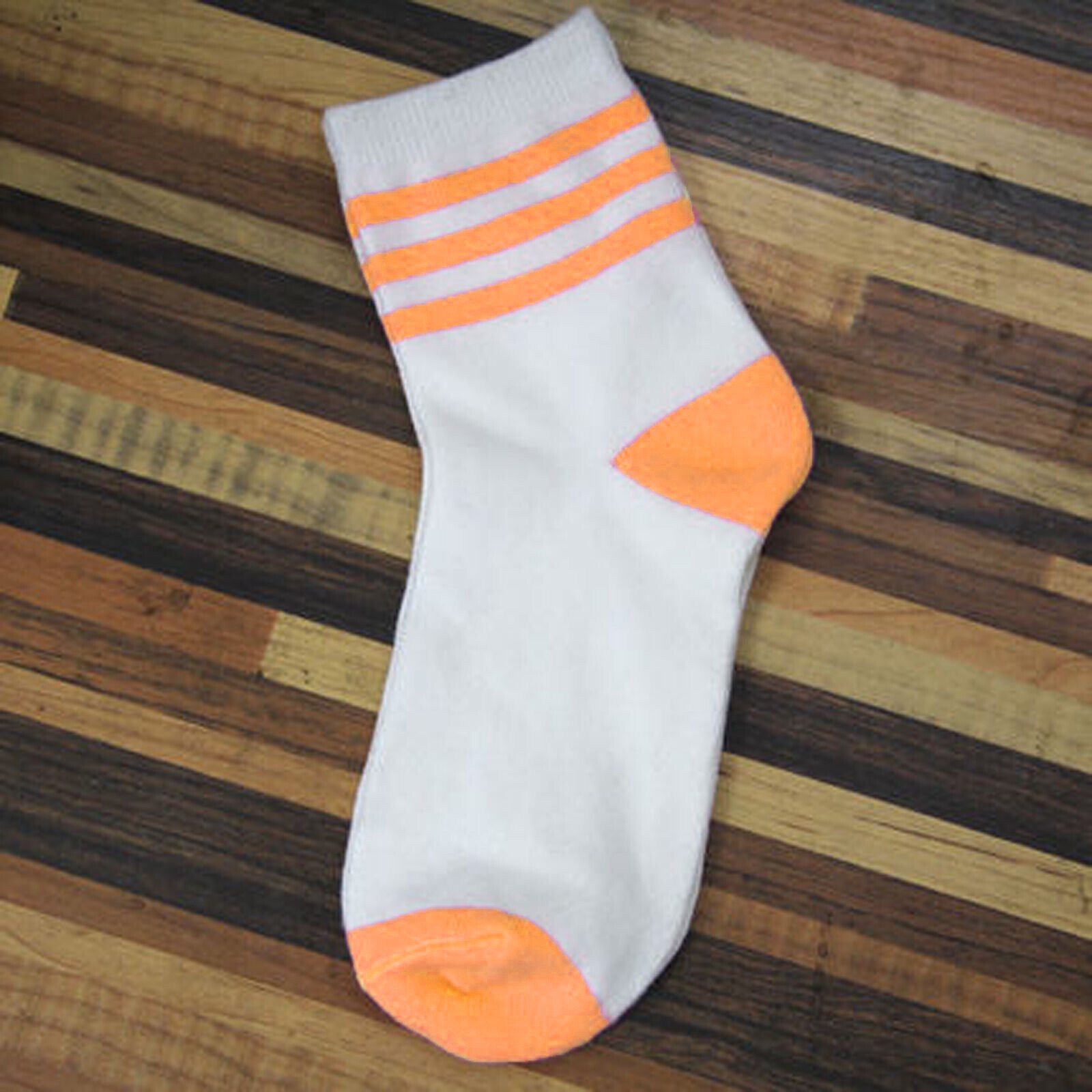 Ladies Casual College Sports Cotton Ankle Socks with Stripe 1 Pair Size 4-5.5UK - Picture 34 of 39