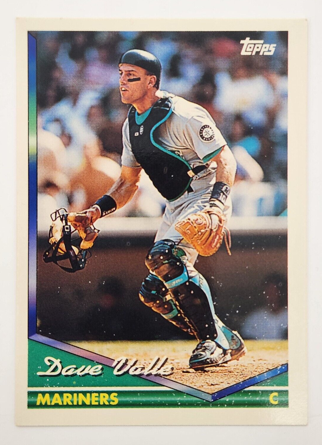 1994 Topps Seattle Mariners Baseball Card #736 Dave Valle