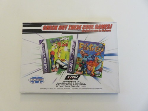 NOTICE GAME BOY ADVANCE F-14 TOMCAT EUU - Picture 2 of 2