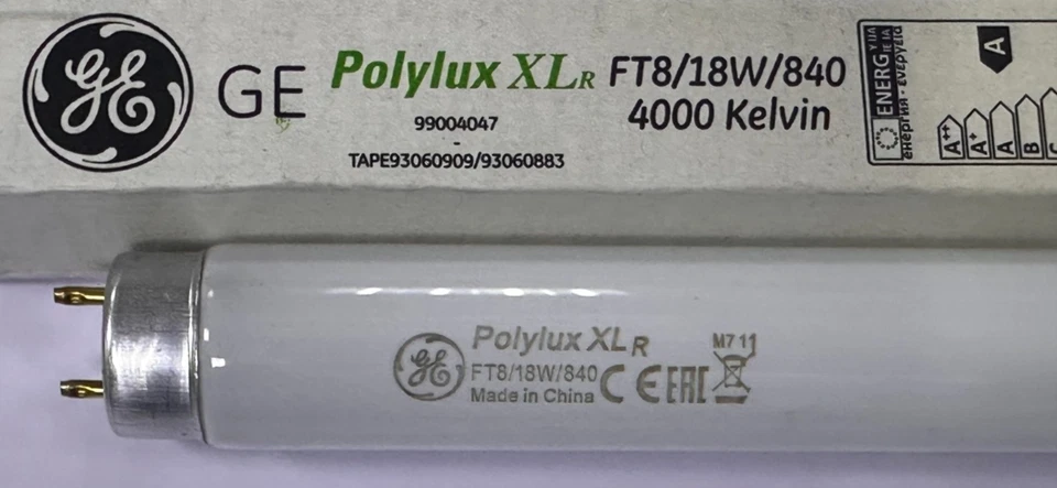 4x 18W GE T8 2ft 24" 600mm Fluorescent Tube Strip Light Bulbs 4000K Lamps G13 - Image 4 of 4