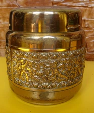 1960s Erhard & Sohne Brass Cigarette Holder decorated with motifs of cherubs