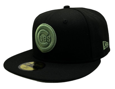 Chicago Cubs MLB 59FIFTY Fitted Cap World Series Black Neon Green von New Era