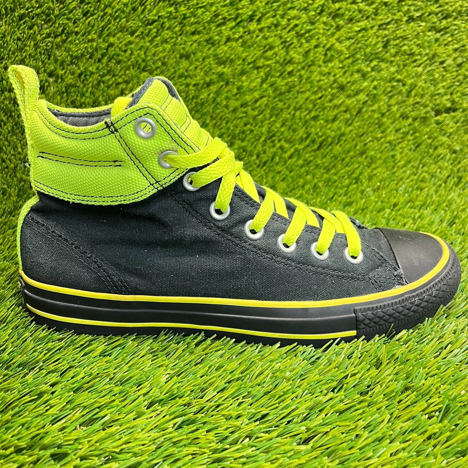 Scarpe da ginnastica Converse Chuck Taylor All Star donna taglia 9 nero verde sneakers