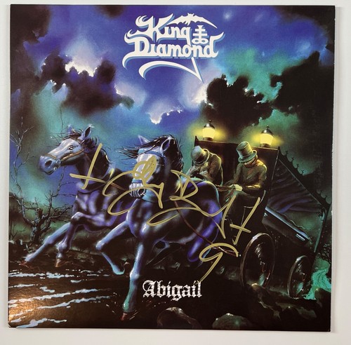 King Diamond Signed Autograph JSA Record Album Vinyl Abigail