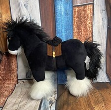Disney Store Angus Black Clydesdale Horse From Brave 15" Plush Stuffed Animal