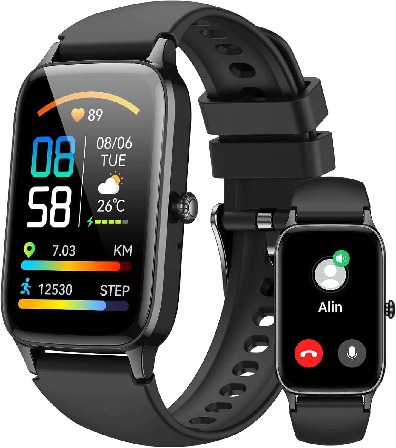 Smart Watch Men Women, 1.57" HD Fitness Watch with Phone Function, Fitness Tracker