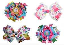 NEW Peppa Pig Girls 4.5 5-Inch Hair Bow Clip