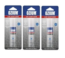3 Ozium Air Sanitizers New Car Scent Cleans Air You Breathe  Eliminates Odors