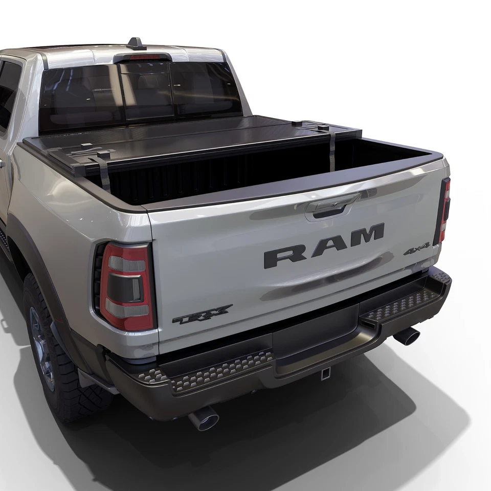 Hard Shell Folding Truck Bed Tonneau Cover|Fits 09 - 26 Dodge Ram 1500 6'4" Bed - Image 2 of 4