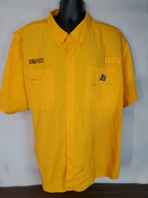 Rowan prof owls University Men's button up shirt Size 2XL UPF 50 Pro Edge