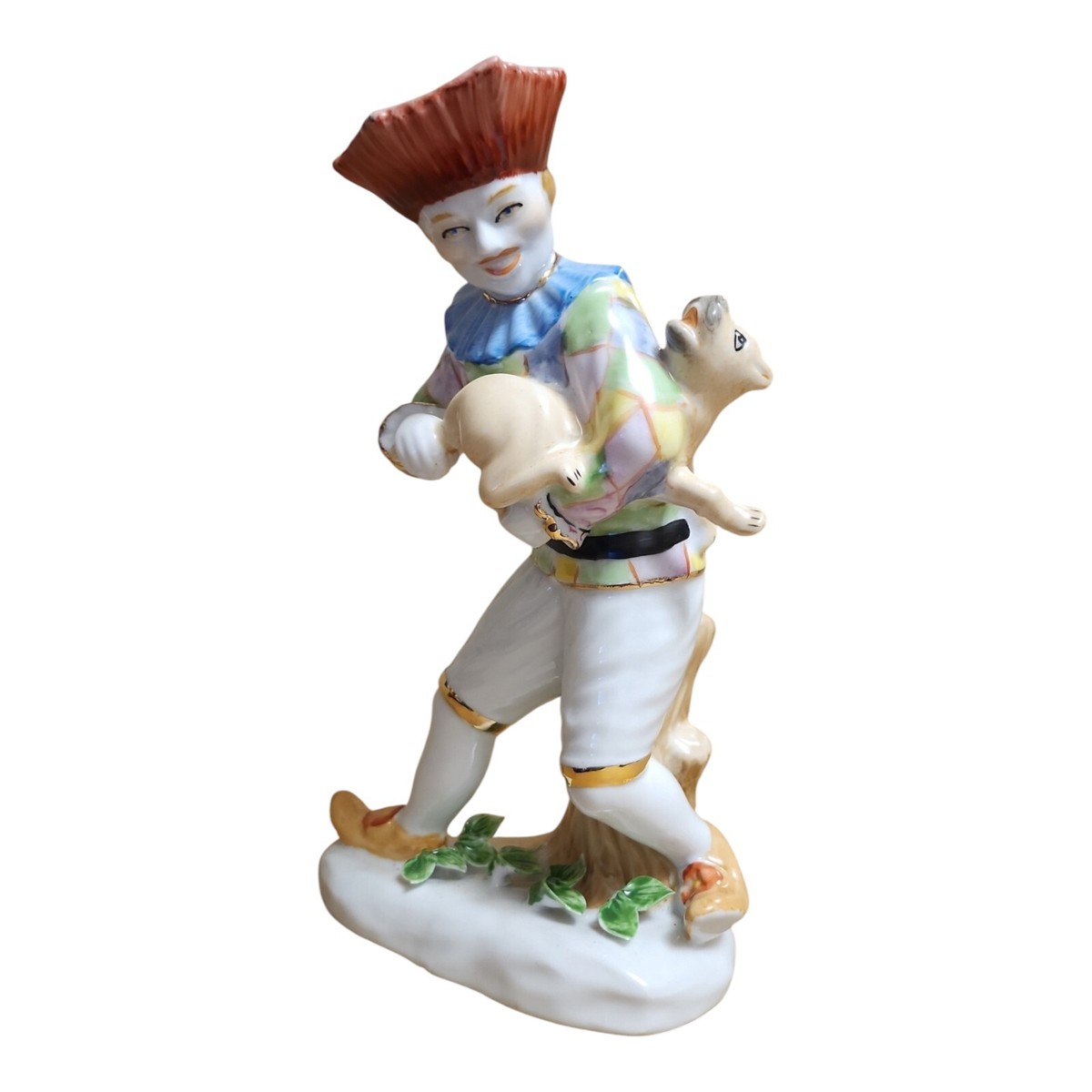 Vintage Meissen Style Porcelain Commedia Dell 'Arte Pierrot