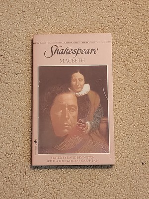 MACBETH Shakespeare (A Bantam Classic) Edited By Bevington, David 1988 PB VG Con