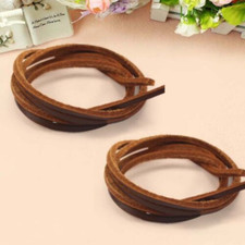 Leather Shoelaces Mens Boat Shoe Laces-Square Shoestring Thin Bootl Leisure