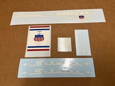 Juego de calcomanías de bicicleta americana aprobadas por Schwinn como nuevas de 1955 a 1965