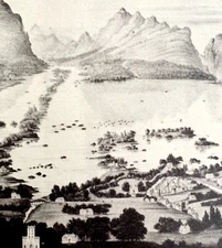 The Lakes Of Killarney Ireland 1942 Art Antique Print Nautical Landscape DWV5B