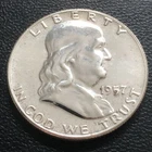 1957 Franklin Half Dollar 50c PROOF #37788