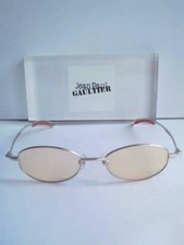 Jean Paul Gaultier JPG Vintage Sunglasses 56-0056 Silver Orange Lenses