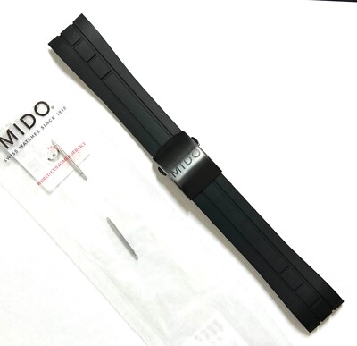 Original MIDO Multifort For CASE-BACK # M005614A Black Rubber  