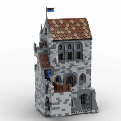 Prison and Writing Rooms Expansion for Medieval Castle 4820 Pieces MOC Build