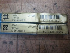 Lot of 2 OSG EXO 10-24 GH3 3FX Bottoming spiral flute extension tap S/O coat