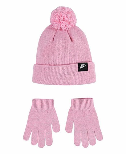 New Nike Youth Beanie hat and Gloves 2 Piece Set Choose Size & Color - Picture 2 of 8