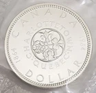 1964 Canadian Dollar   *80% SILVER*   *BU - UNCIRCULATED MINT CELLO*