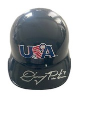 DANNY PUTNAM STANFORD CARDINAL OAKLAND A'S SIGNED TEAM USA HELMET COA