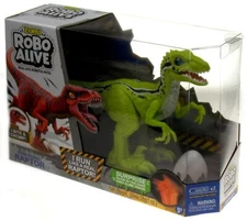 Zuru Robo Alive Raptor Green Real Life Robotic Pets Sounds Dino Slime Egg Glow