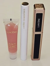 Lancome Juicy Tubes Lip Gloss Idole Lash Mascara & Cils Booster XL primer Set