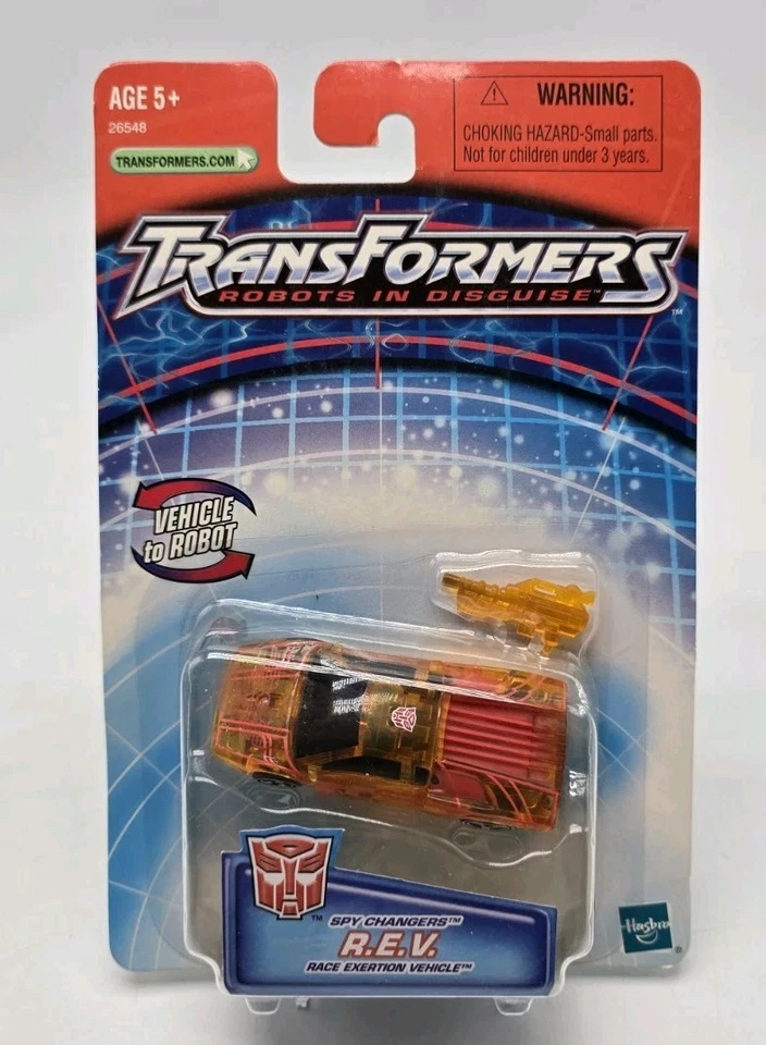 Transformers RID 2002 Spy Changers R.E.V. Race Exertion Vehicle Autobot New NOS - Image 2 of 4