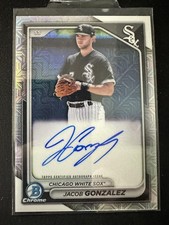 2024 Bowman #BMA-JGO Jacob Gonzalez Chrome Prospect Autographs Mojo Refractors