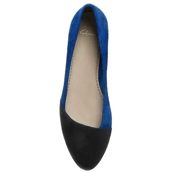 Women Clarks Heels Navy 38 #7B39