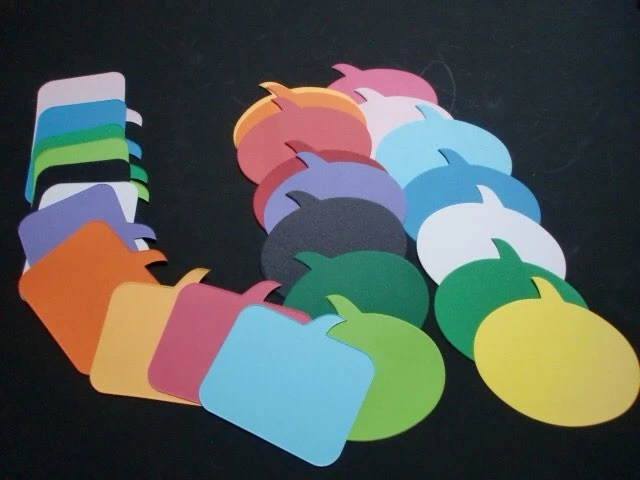 Moderationskarten Spechblasen 120 Stück