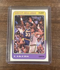 1988-89 Kareem Abdul-Jabbar Fleer #64 HOF Legend 