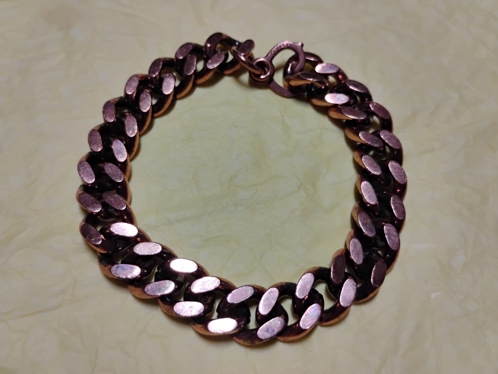 Solid Thick Chunky Cuban Link Bracelet Arthritis - image 9
