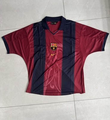 Travis Scott x FC Barcelona Retro 2000/01 Home Skeleton Jersey
