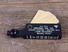 VINTAGE MY LITTLE BLACK BOOK KEYCHAIN CONOCO SERVICE STATION MENDOTA ILLINOIS