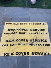 VINTAGE,CLASSIC CAR WORKSHOP CLOTH WING PROTECTOR, KEX COVER SERVICE 57” X 42”
