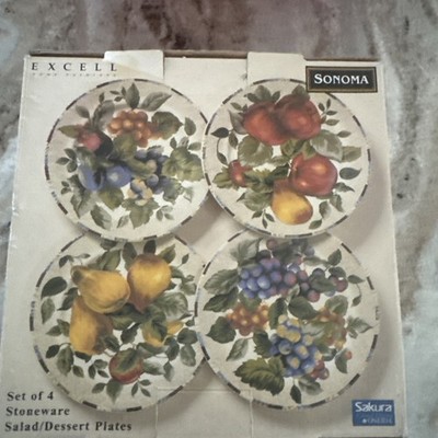 Excell Home FashionsStoneware Salad/ Dessert Plates & Mugs Sonoma 