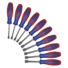 WESTWARD 401L18 Hollow Shank Nut Driver Set, 401L18