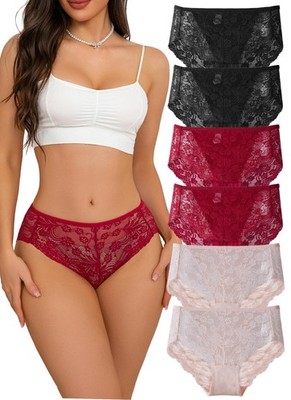 Damen Slip Patchwork Spitze Unterwäsche Unterhose nahtlos Damen sexy
