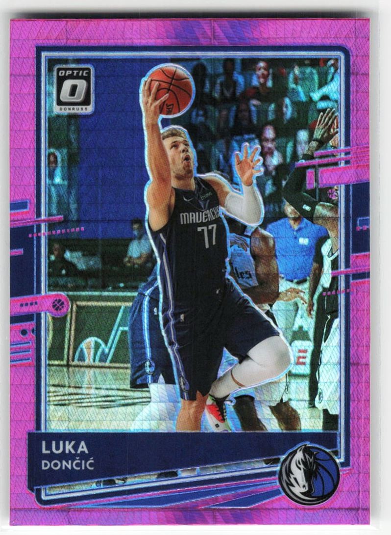 2020-21 Panini Donruss Optic Pink Hyper Luka Doncic #86 Dallas Mavericks