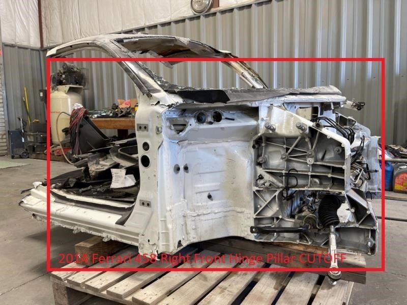 USED 2014 FERRARI 458 RIGHT FRONT HINGE PILLAR CUTOFF Los Angeles