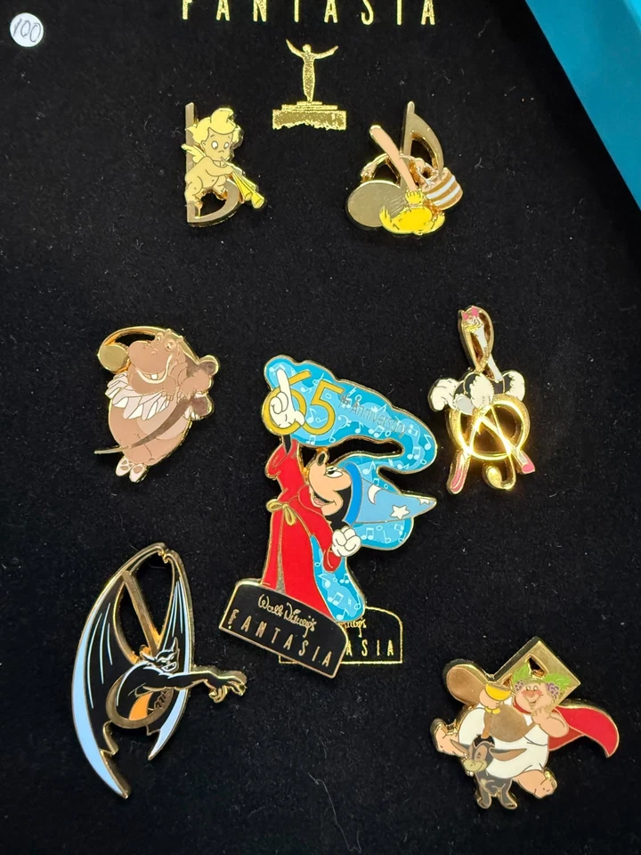 迪士尼目录 - 幻想曲 65 周年盒装别针套装(7 针)LE 1500 — 第 4/4 张图片