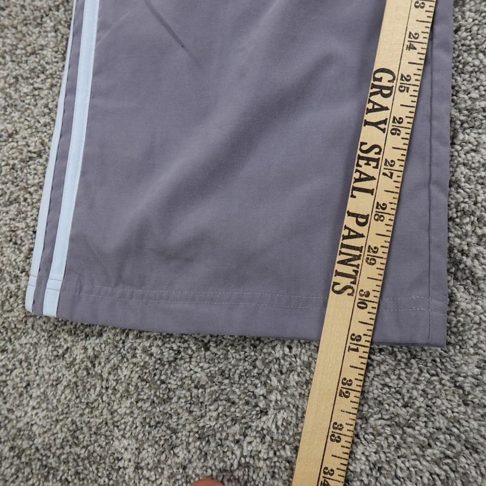 Pantalones Adidas para mujer L gris pista cortavientos jogger holgados pantalones deportivos gimnasio Y2K Foto 3 de 4